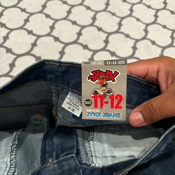 Vintage Jynx Jeans Kids 11-12 Made In USA Y2K Baggy Wide JNCO Skater Rare New - Picture 7 of 11